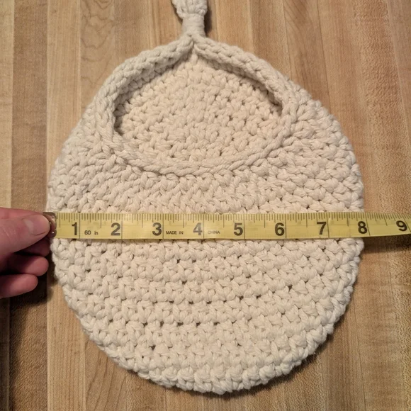 Crochet Hanging Basket Set of 3 - Picture 13 of 15